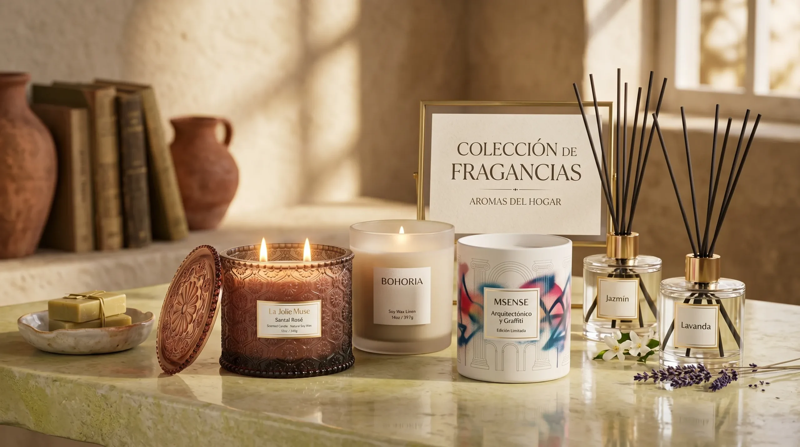 Productos aromas hogar 2026 velas LA JOLIE MUSE BOHORIA MSENSE difusores YISOWUH COCORRÍNA