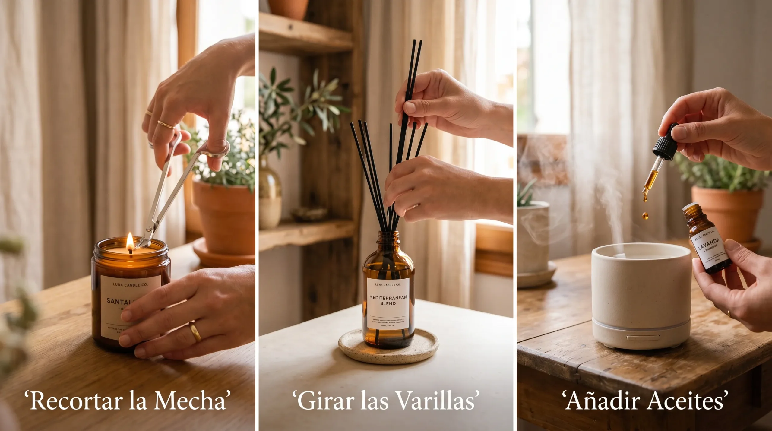 Consejos mantenimiento aromas hogar intensidad difusión varillas aceites esenciales naturales