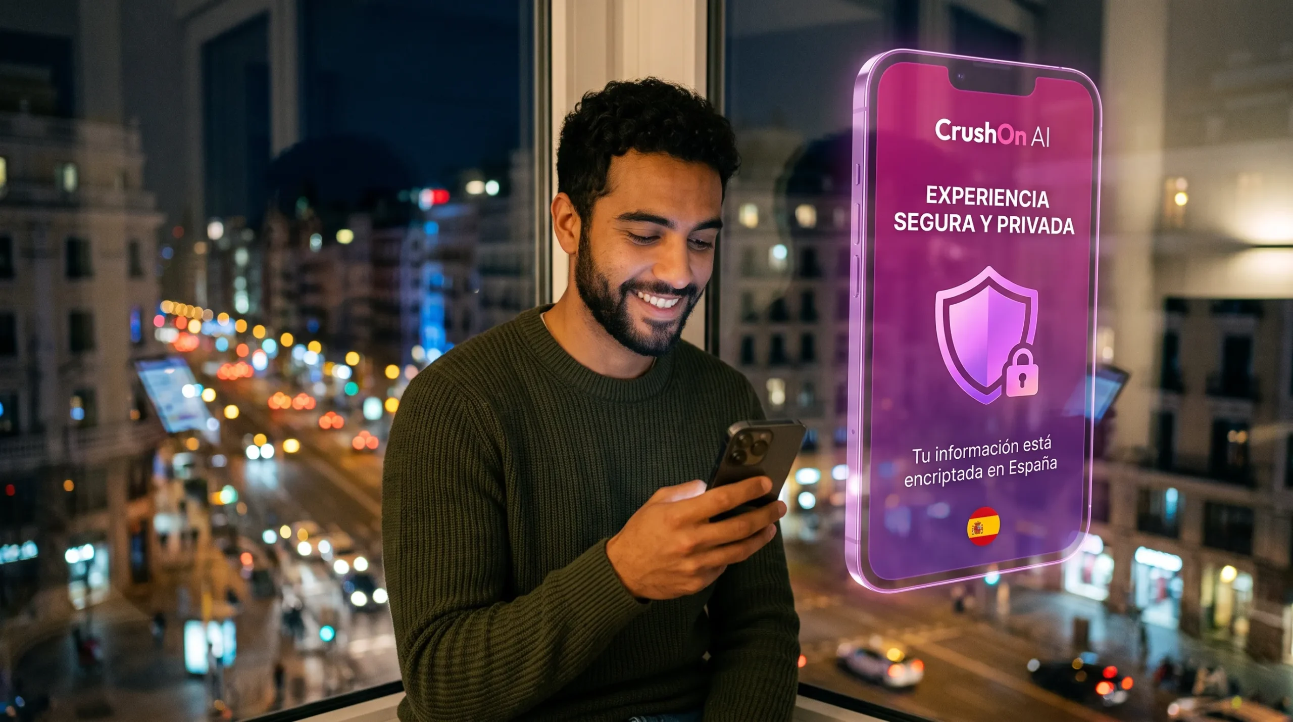 CrushOn AI España privacidad y moderación — experiencia de uso para usuarios hispanohablantes