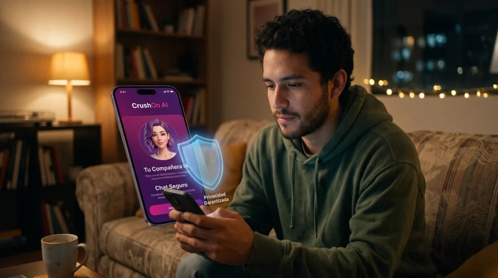 CrushOn AI es seguro — análisis de privacidad datos y seguridad antes de registrarse