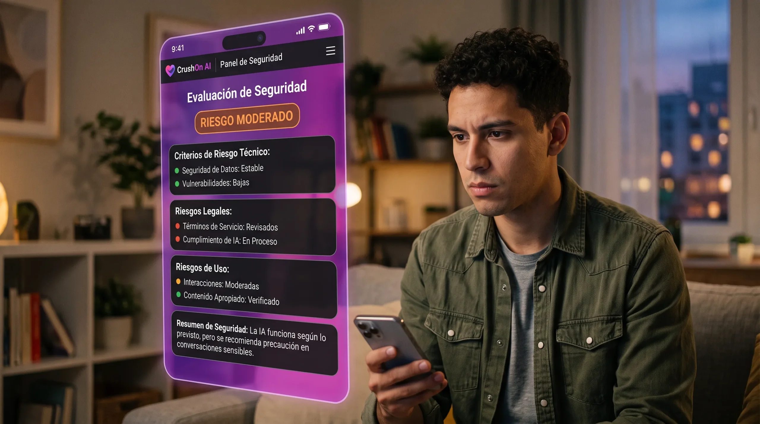 CrushOn AI es seguro veredicto — criterios técnicos legales y de riesgo evaluados en 2026