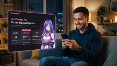 OurDream AI precio 2026 — todos los planes desde Gratis 50 Dreamcoins hasta Luxo $29.99 mes anual